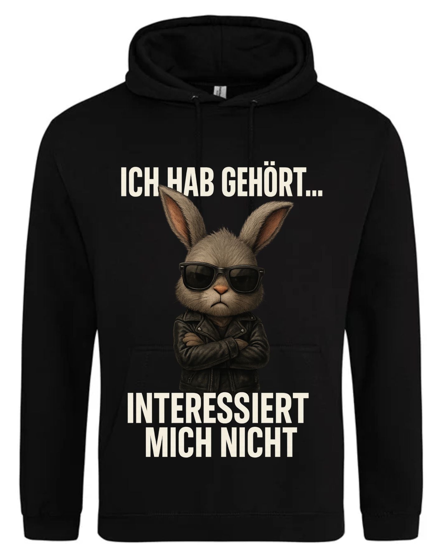 ICH HAB GEHÖRT… – Hoodie mit Hasen-Motiv
