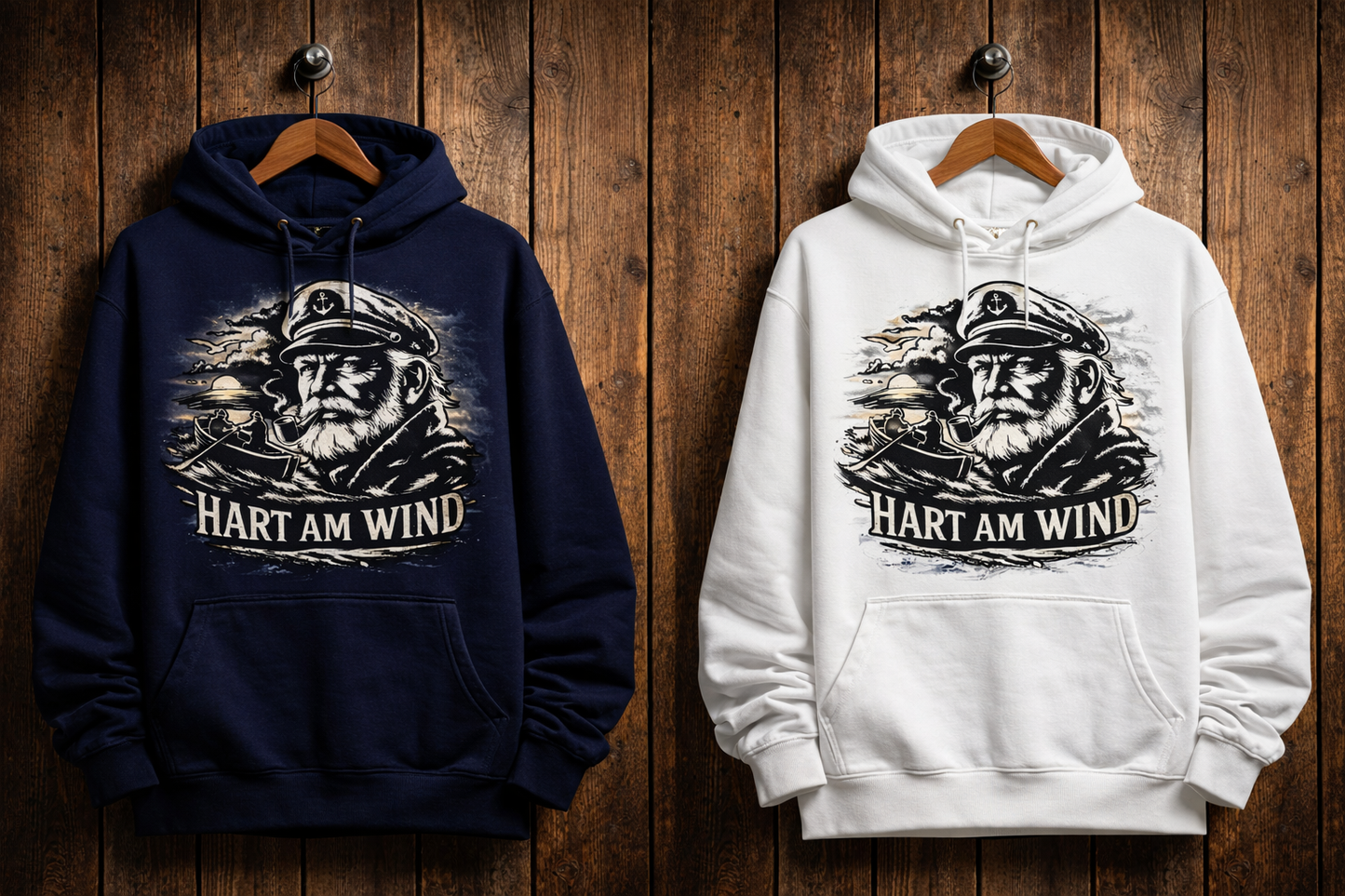 HART AM WIND – Hoodie | Küste. Sturm.