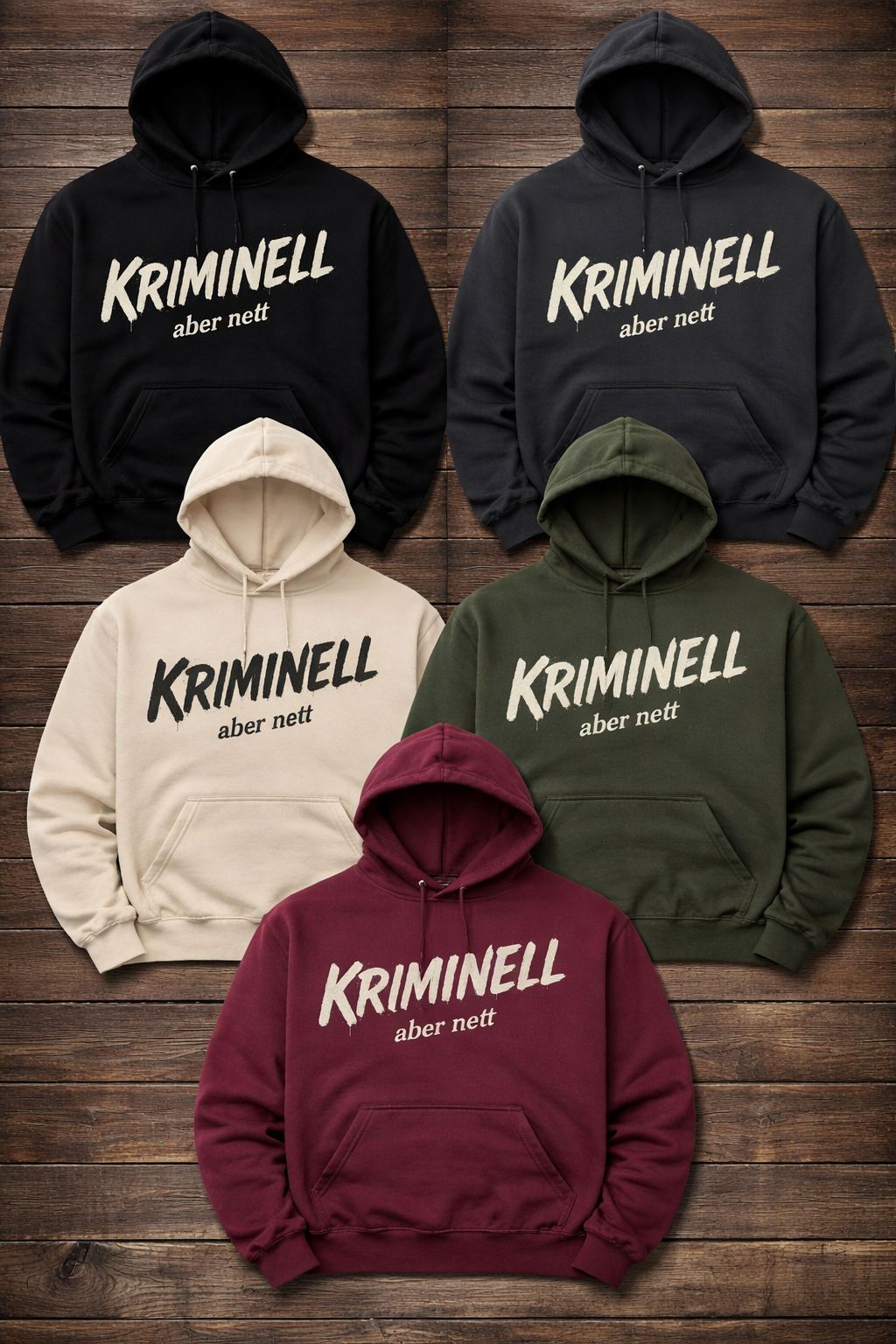 KRIMINELL – aber nett. Hoodie