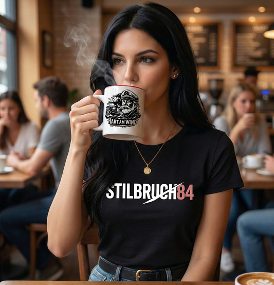 Kaffeetasse „Hart am Wind“