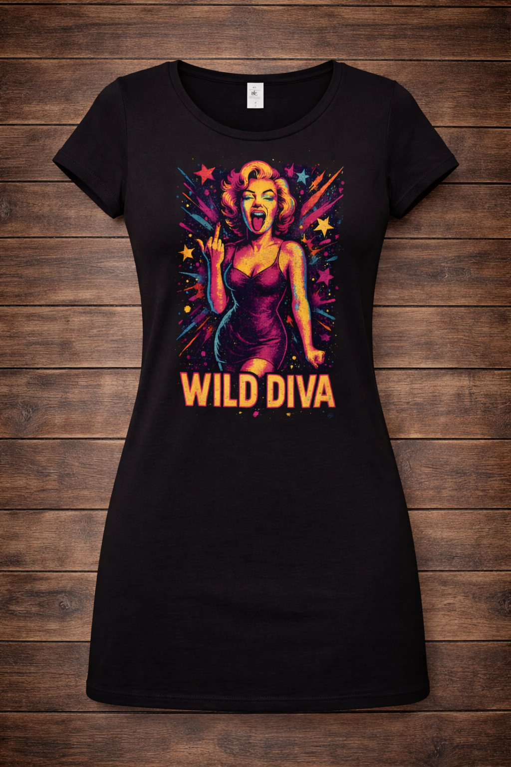 WILD DIVA – Longshirt (Glitter)